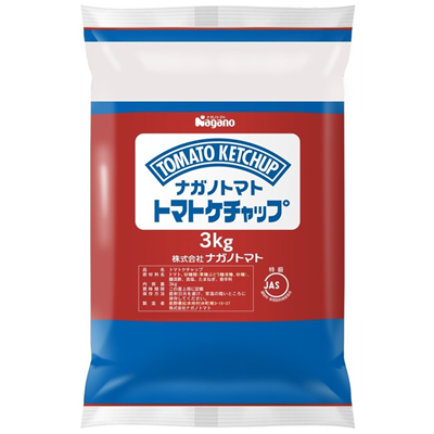 トマトケチャップ特級 3kg フィルムパウチピロータイプ | 商品情報
