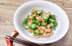 納豆オクラ和え