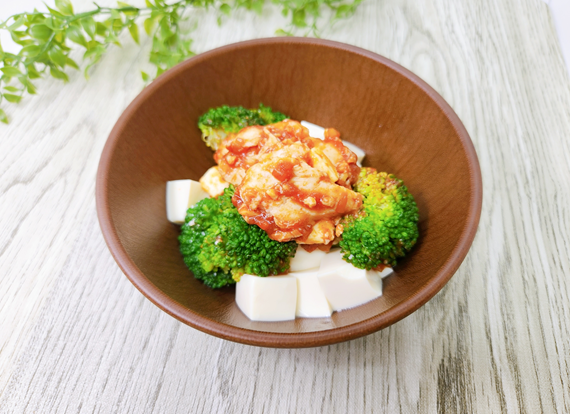 豆腐サルササラダ