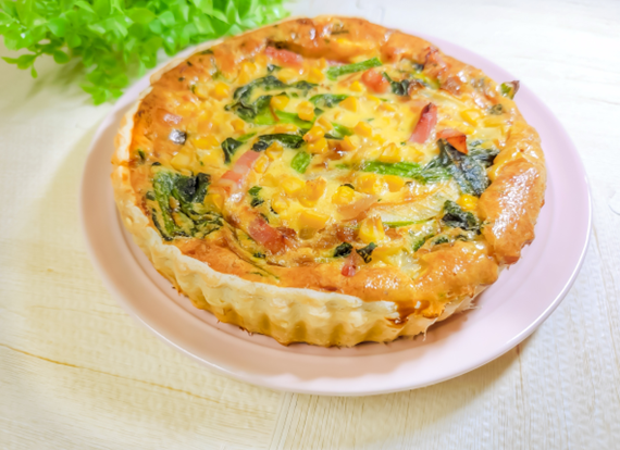 なめ茸で！簡単♡キッシュ