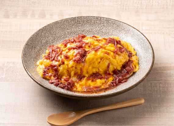 三島のゆかり®使用なめ茸の和風オムライス