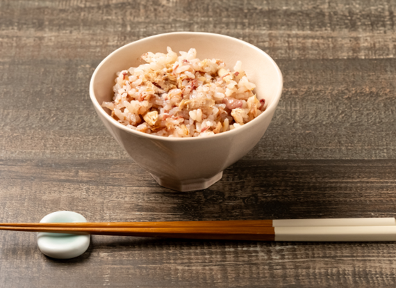 三島のゆかり®使用なめ茸とツナ炊き込みご飯