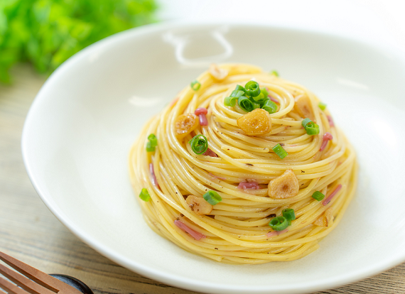 ペペロンチーノ風パスタ