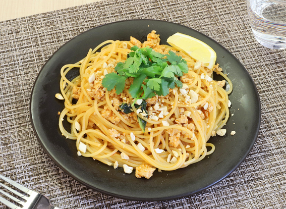 ガパオ風パスタ