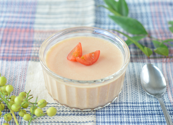 トマトの杏仁豆腐