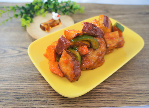 三色揚げ　～ケチャップみそ炒め～