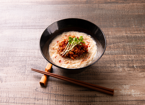 トマト肉みそ担々そうめん