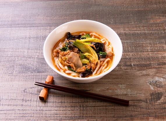 なめ茸麻辣うどん
