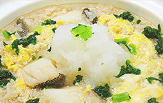 たらのなめ茸みぞれ雑炊