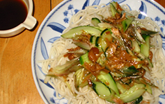 なめ茸そうめん