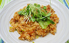 なめ茸入り焼き飯