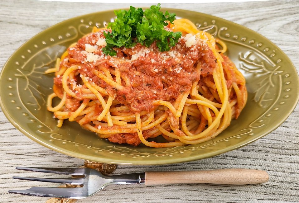 トマトクリームスパゲッティ
